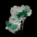 Green Fluorapophyllite and Stilbite  Natural Mineral Specimen - image 3