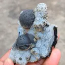 Green Fluorite Ball on Black Dots Natural specimen - image 3