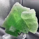 Green Fluorite with Druzy Quartz Overgrowth, Strong UV Fluorescent Specimen - image 3