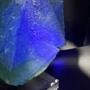 Green Fluorite with Druzy Quartz Overgrowth, Strong UV Fluorescent Specimen - image 8