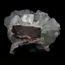 Green Fluroapophyllite with Stilbite Natural Mineral Specimen - image 6