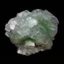 Green Fluroapophyllite with Stilbite Natural Mineral Specimen - image 3