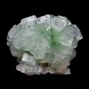 Green Fluroapophyllite with Stilbite Natural Mineral Specimen - image 1