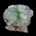 Green Fluroapophyllite with Stilbite Natural Mineral Specimen - image 2