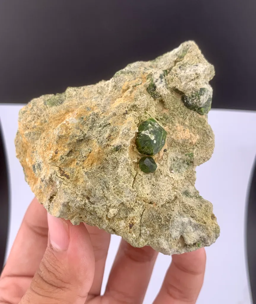 Green Garnet Crystal - image 8