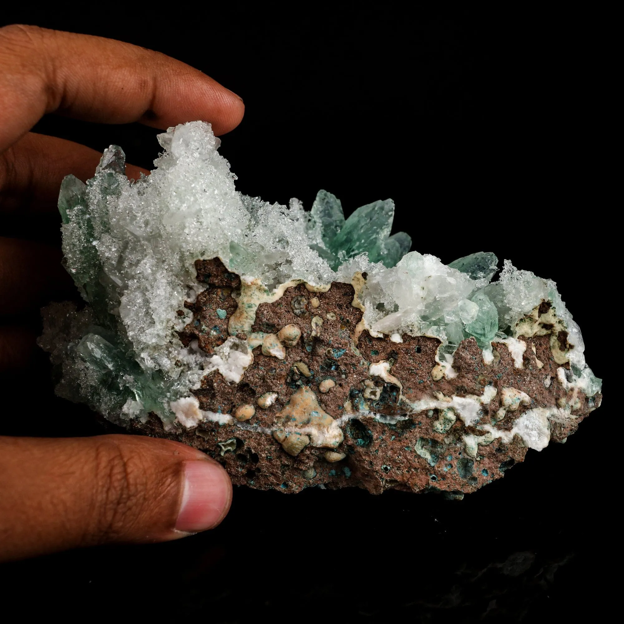Green Gemmy Apophyllite Natural Mineral Specimen - image 5