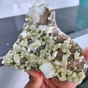 Green Heulandite with Apophyllite with Chalcedony - image 4