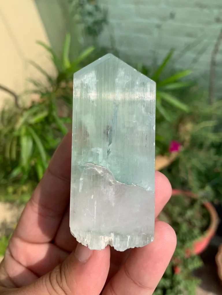 Green Hiddenite Kunzite Crystal from Afghanistan - image 5