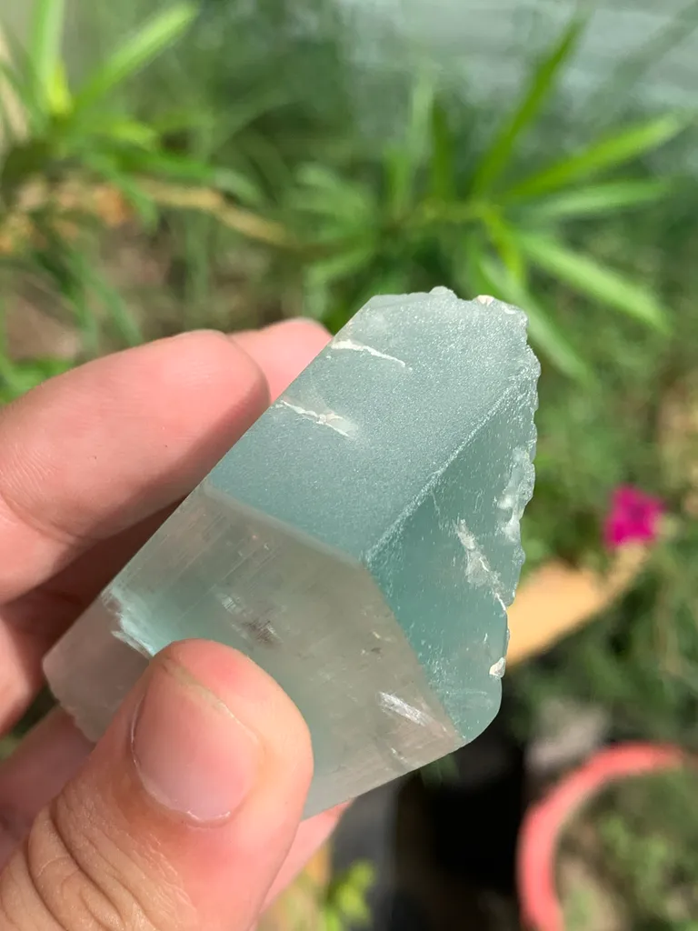 Green Hiddenite Kunzite Crystal from Afghanistan - image 8