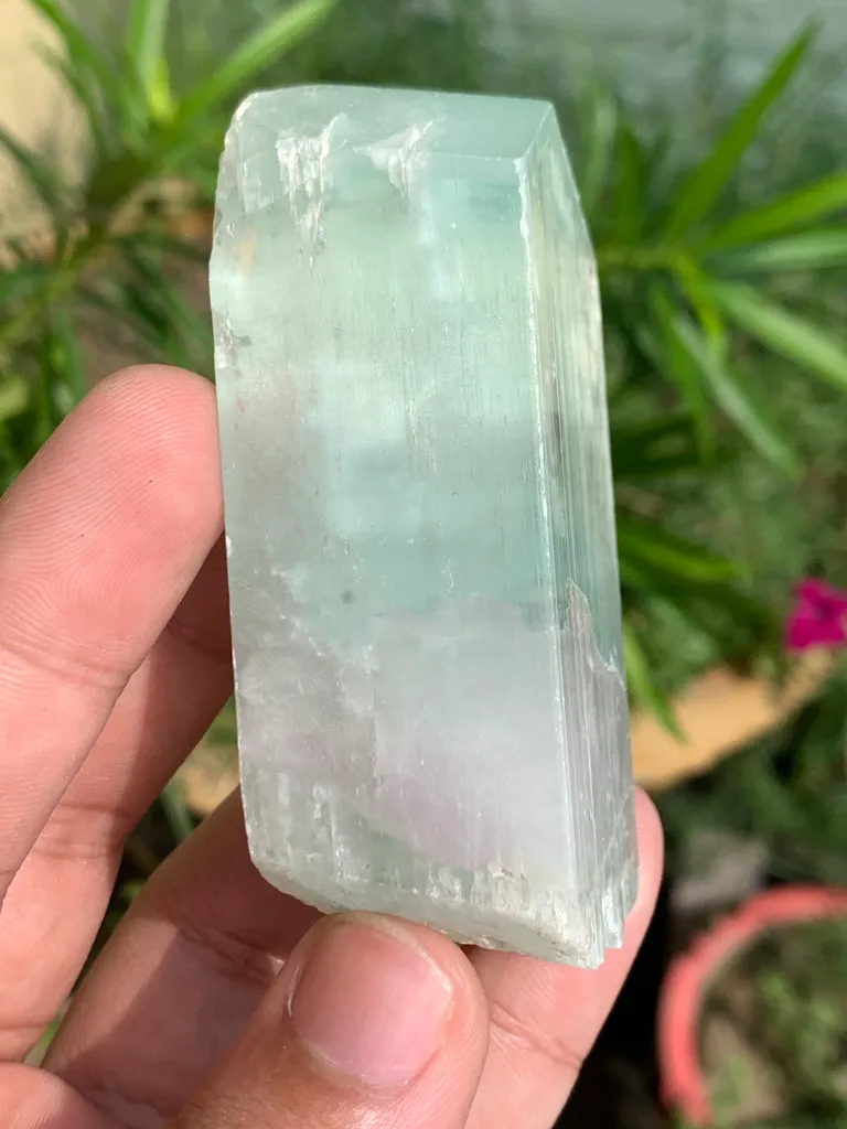 Green Hiddenite Kunzite Crystal from Afghanistan - image 6