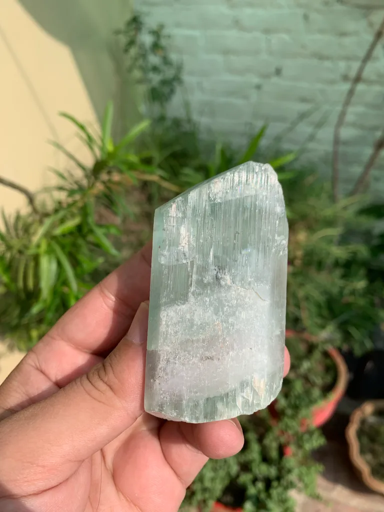 Green Hiddenite Kunzite Crystal from Afghanistan - image 7