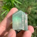 Green Kunzite Crystal from Afghanistan , Gem grade crystal - image 3