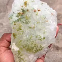 Green Moss in Apophyllite, Phantom Apophyllite - image 2