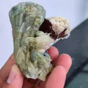 Green Stilbite with Heulandite  Available for sale. - image 7