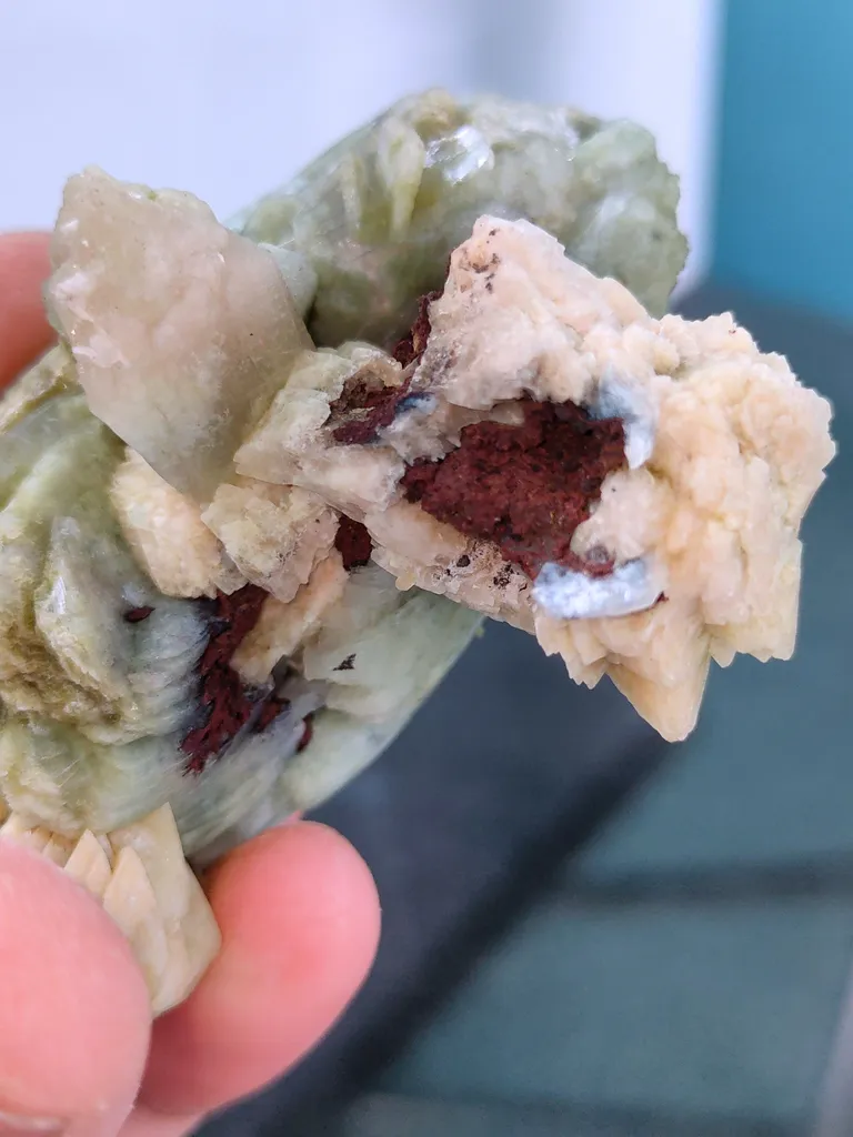 Green Stilbite with Heulandite Available for sale. - image 8