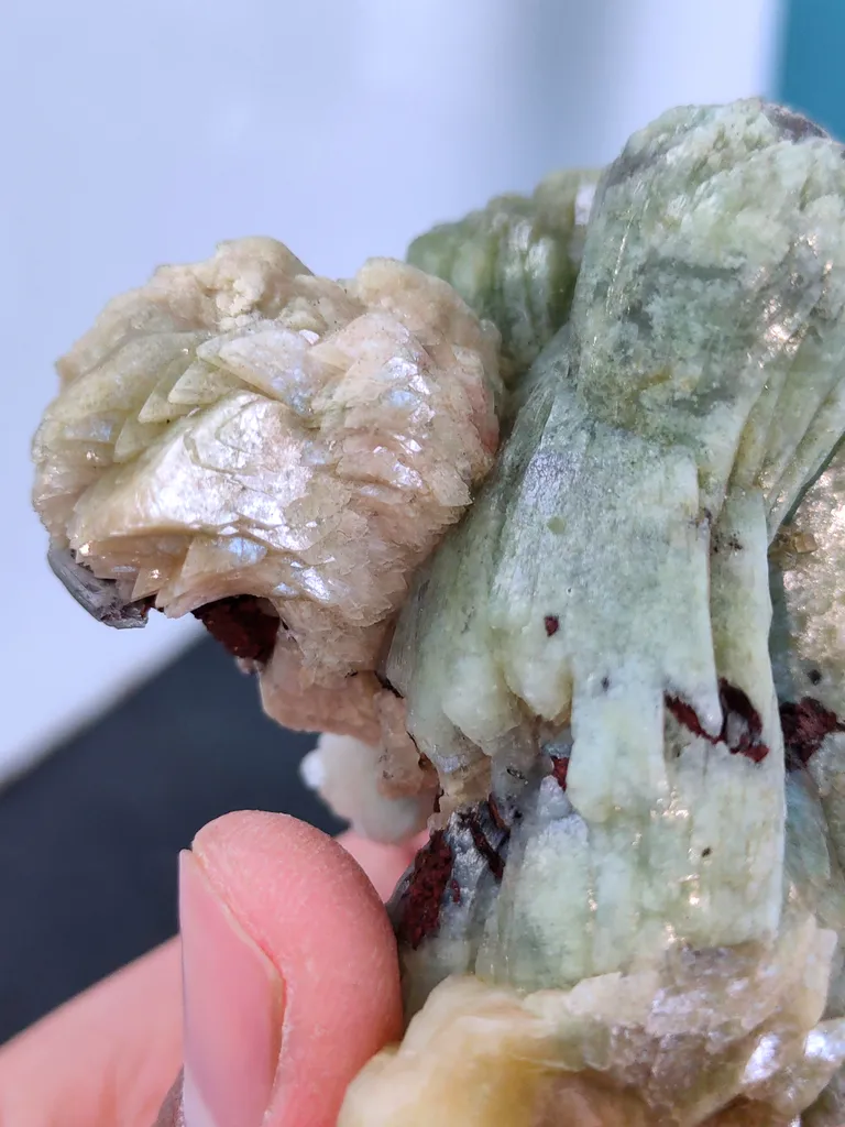 Green Stilbite with Heulandite Available for sale. - image 5
