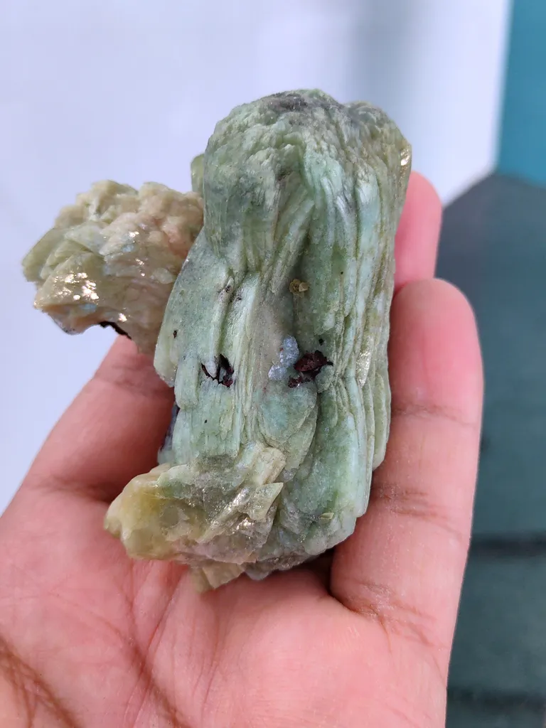 Green Stilbite with Heulandite Available for sale. - image 9