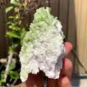 Green Terminated Tourmaline Crystals Cluster on Feldspar from Pakistan - image 5