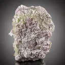 Green Tourmaline Bunch with Rare Etched Pollucite on Pink Lepidolite from Pakistan - image 4