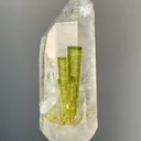 Green Tourmaline on Quartz– 69 g – Chappu Mine, Shigar Valley, Gilgit-Baltistan, Pakistan - image 2