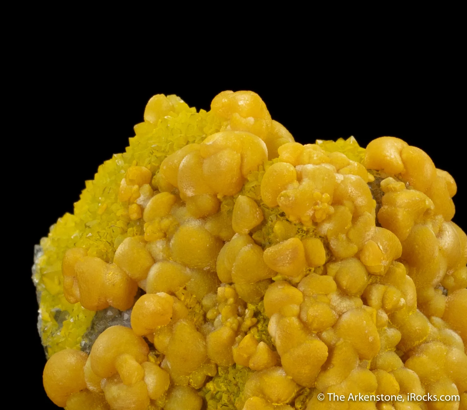 Greenockite included Smithsonite on Quartz and Greenockite - image 1