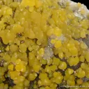 Greenockite included Smithsonite with Sphalerite on Quartz - image 2