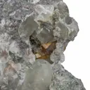 Greenockite with Prehnite (type locality) - image 1