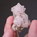 GREIFENSTEINITE with ZANAZZIITE Eosphorite and Rose Quartz - image 2