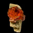 Grossular Garnet on Diopside - image 1