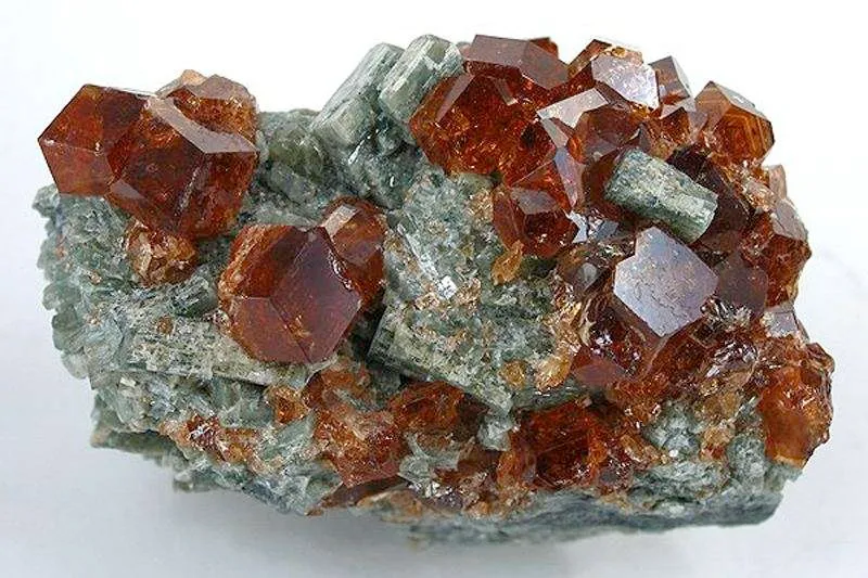 Grossular Garnet on Idocrase image