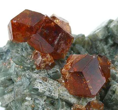 Grossular Garnet on Idocrase - image 2