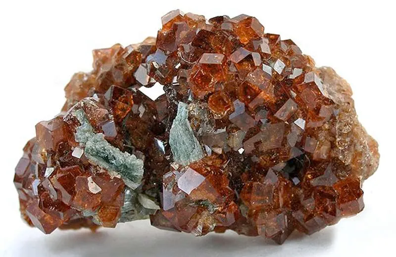 Grossular Garnet on Idocrase image