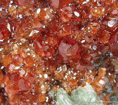 Grossular Garnet Var. Hessonite With Diopside - image 3