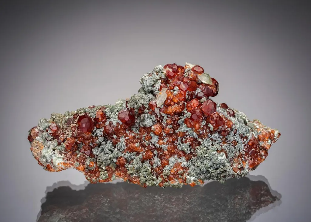 Grossular Garnet with Chlorite image