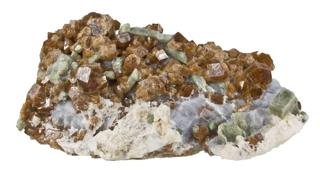 Grossular Garnet With Diopside image