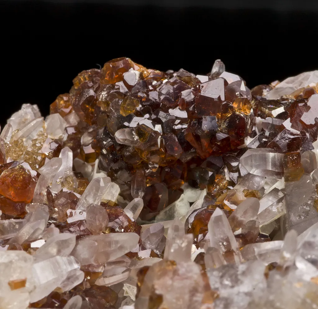 Grossular Garnet With Quartz - image 2