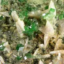 Grossular (Var: Chromian Grossular), Diopside - image 1
