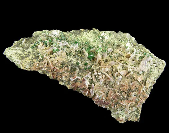 Grossular (Var: Chromian Grossular), Diopside - image 2
