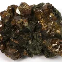 Grossular (Var: Hessonite), Amphibole Group (Var: Uralite) - image 1