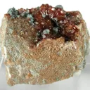Grossular (Var: Hessonite), Clinochlore - image 1