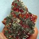 Grossular (Var: Hessonite), Clinochlore - image 1