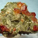 Grossular (Var: Hessonite), Diopside - image 1