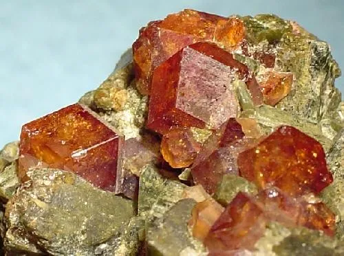 Grossular (Var: Hessonite), Diopside - image 2
