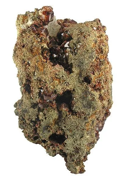 Grossular (Var: Hessonite), Vesuvianite image