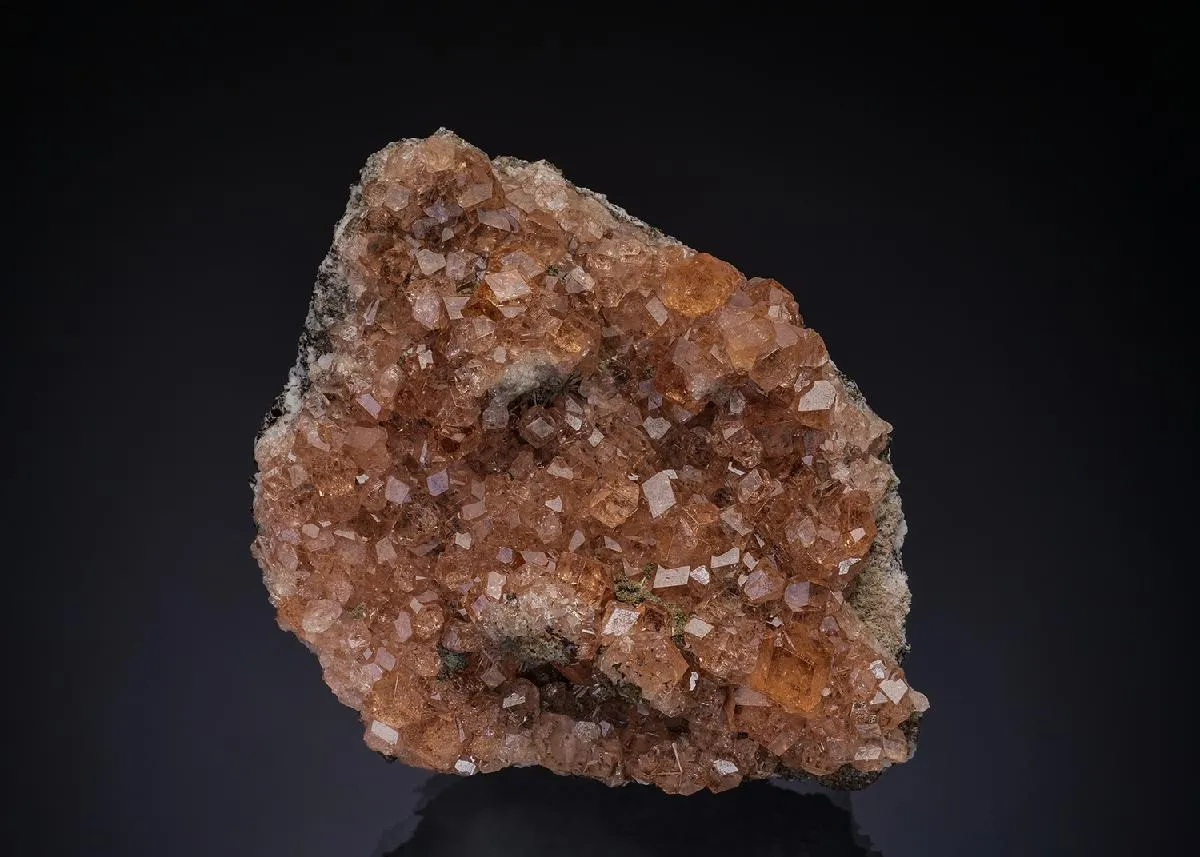 Grossular var. Hessonite with Diopside - image 1