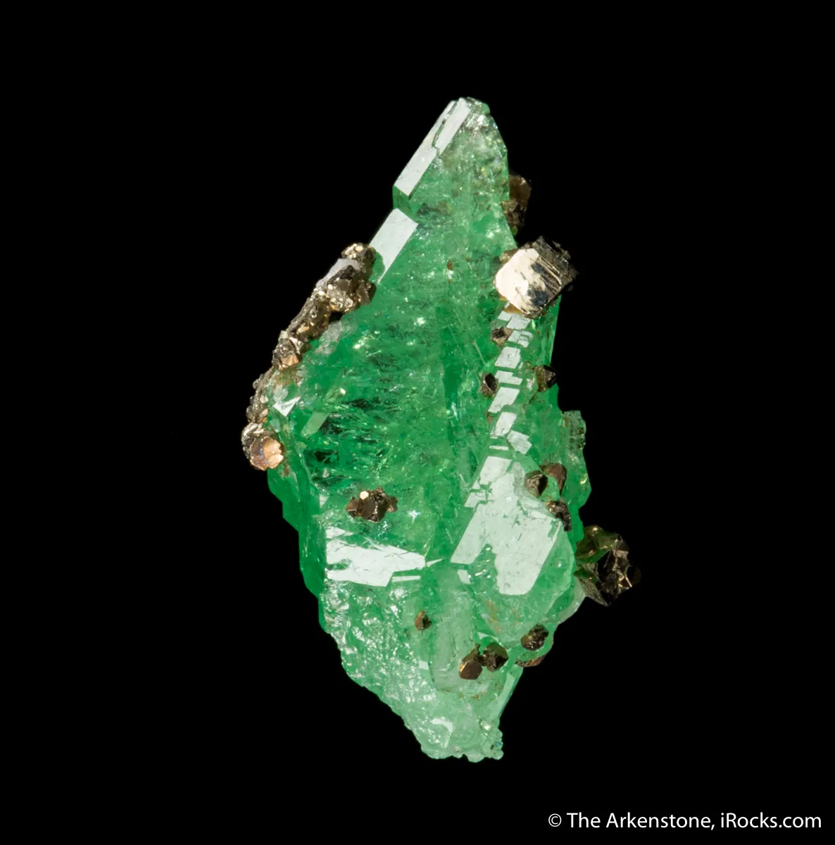 Grossular var. Tsavorite with Pyrite - image 2