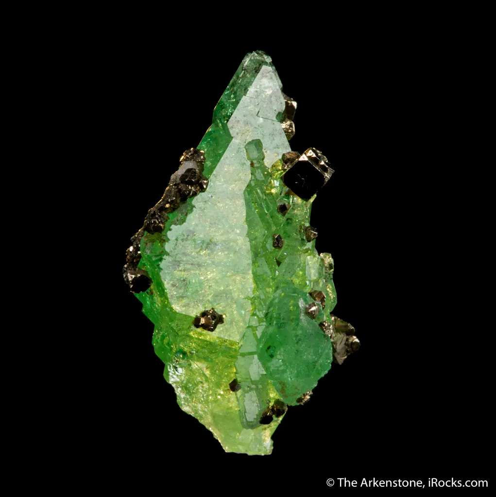 Grossular var. Tsavorite with Pyrite - image 7