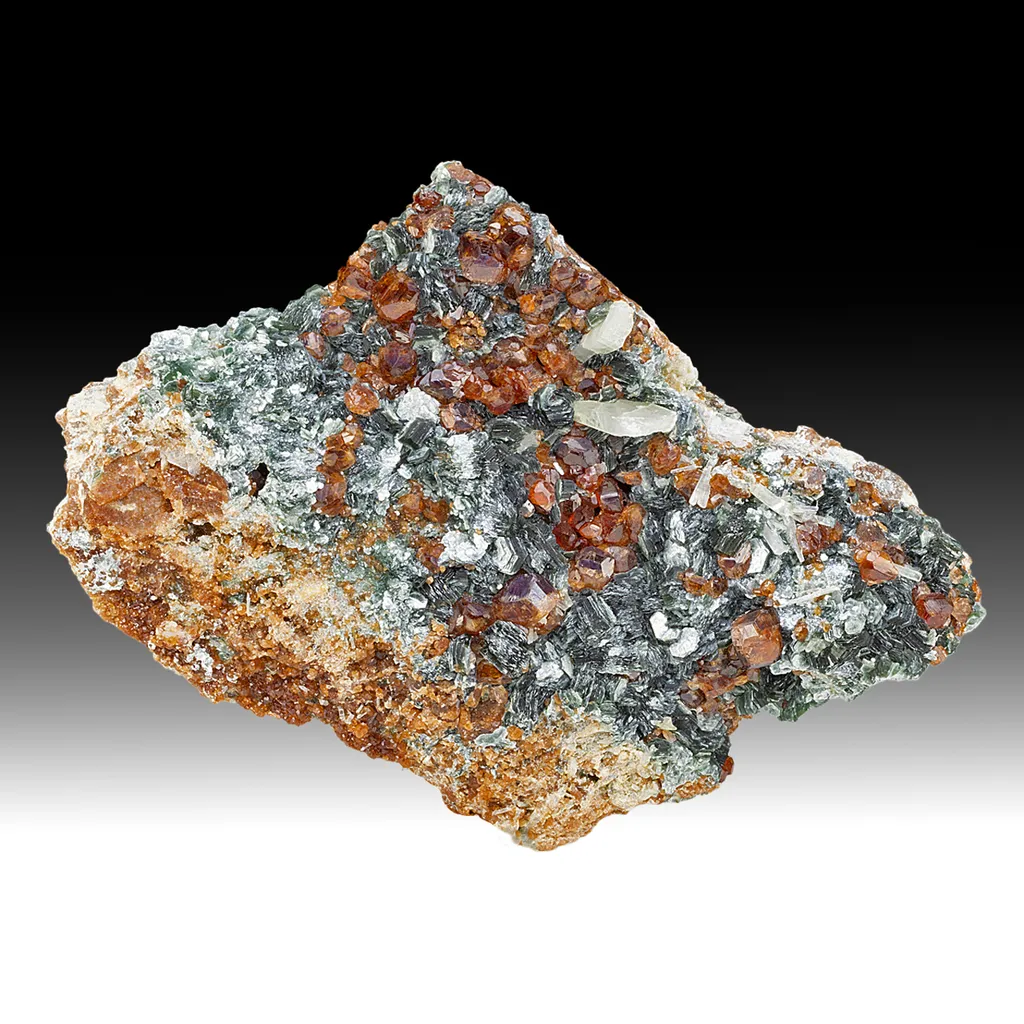 Grossular with Diopside, Clinochlore image