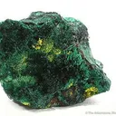 Guilleminite on Malachite - image 1