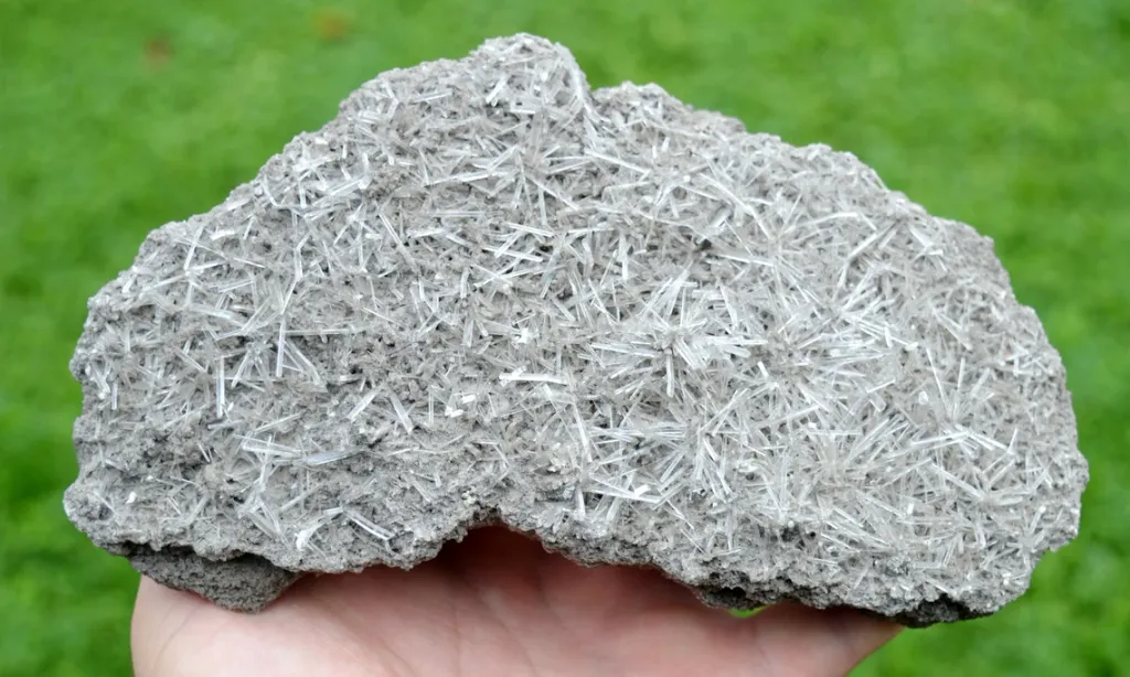 Gypsum 850 grams - Salt mine, Hall valley, Absam, Innsbruck-Land District, Tyrol, Austria image